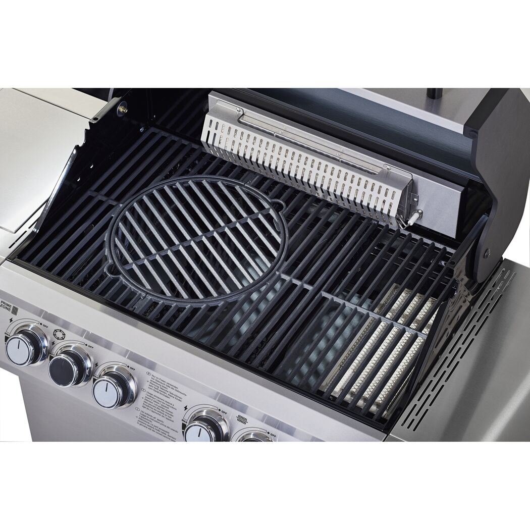 BBQ-Station 'Artiso G4-SB' edelstahlfarben 115 x 58 cm