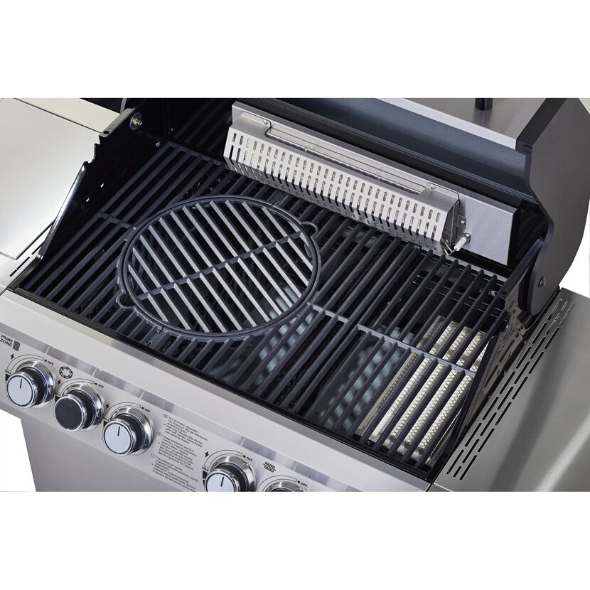 BBQ-Station 'Artiso G4-SB' edelstahlfarben 115 x 58 cm