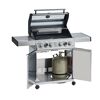 BBQ-Station 'Artiso G4-SB' edelstahlfarben 115 x 58 cm