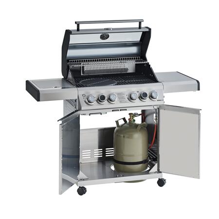 5. Bild von BBQ-Station 'Artiso G4-SB' edelstahlfarben 115 x 58 cm