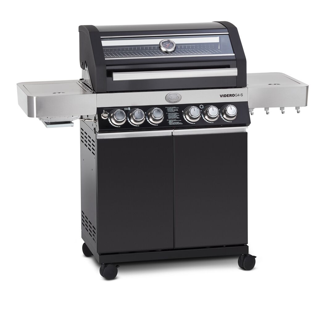 BBQ-Station 'Videro G4-S' schwarz 118 x 58 cm
