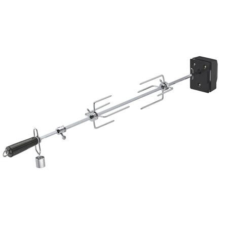 4. Bild von BBQ-Station 'Videro G4-S' schwarz inkl. Abdeckhaube und Drehspieß