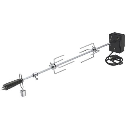 5. Bild von BBQ-Station 'Videro G4-S' schwarz inkl. Abdeckhaube und Drehspieß
