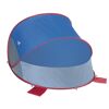 Blau-rote Pop-up Strandmuschel