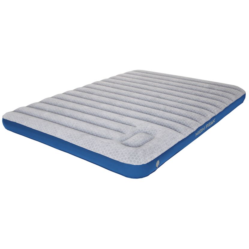 Aufgeblasenes Luftbett von High Peak.