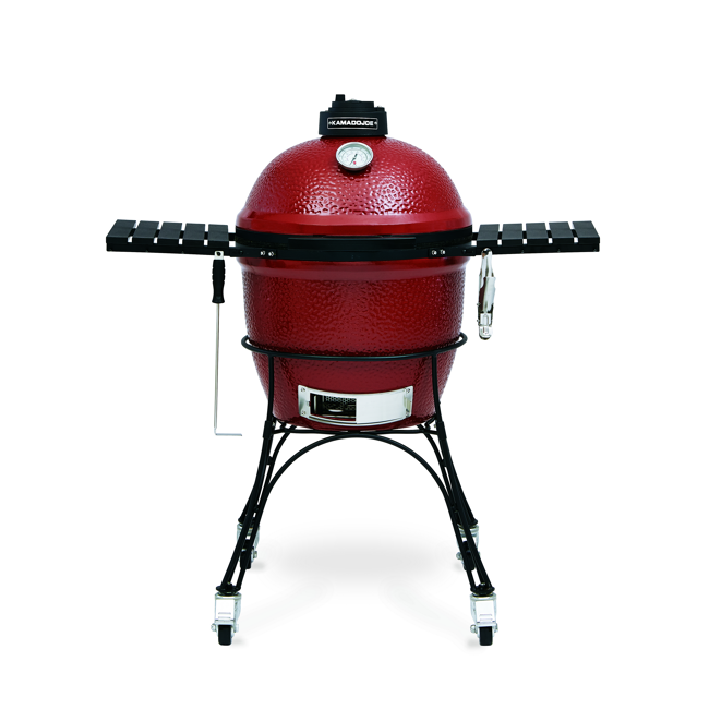 Bild von Keramikgrill 'Classic' rot, schwarz 118 x 122 x 71 cm