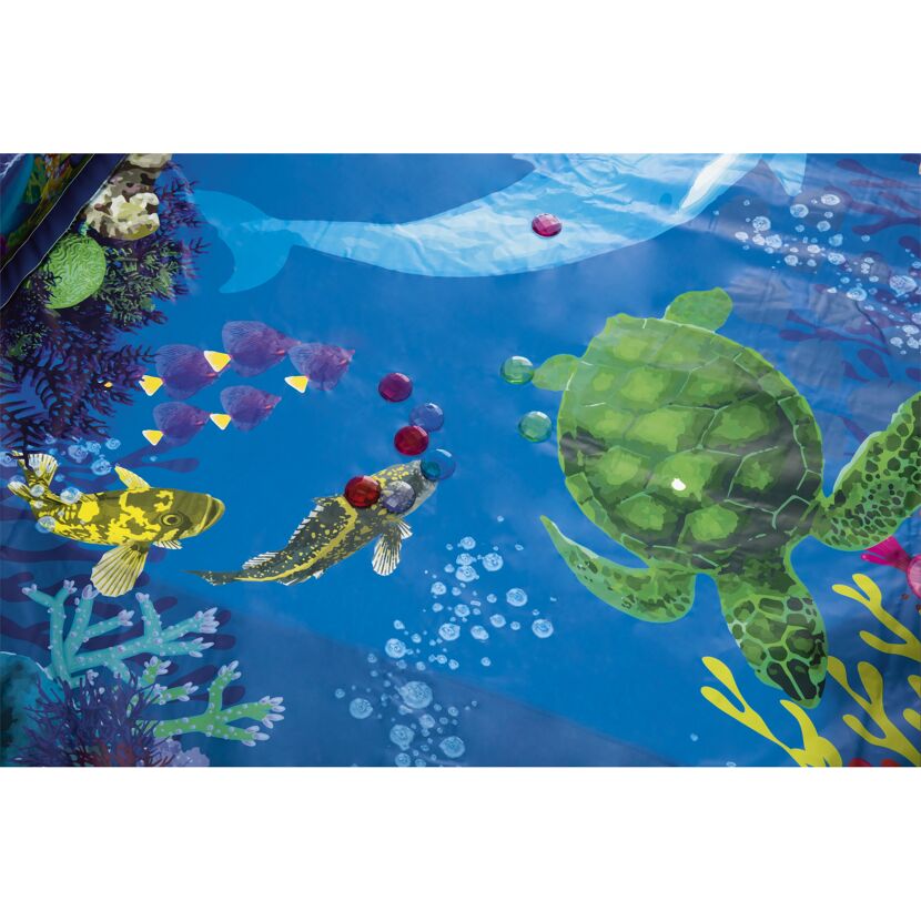 Planschbecken 'Family Pool 3D Undersea Adventure' blau 262 x 175 x 51 cm