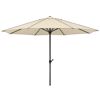 Beigefarbener Sonnenschirm Adria 350cm