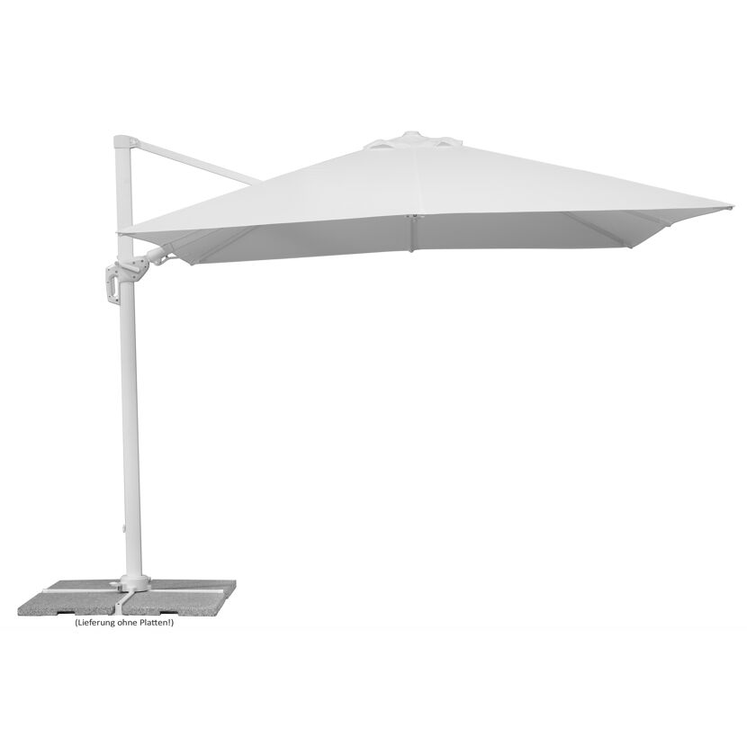 Weißer Sonnenschirm Rhodos Twist Bianco