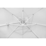 Verkleinertes Bild von Ampelschirm 'Rhodos Twist Bianco' weiß 300 x 300 x 264 cm
