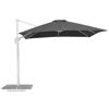 Anthrazitfarbener Ampelschirm Rhodos Twist Bianco
