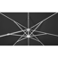 Verkleinertes Bild von Ampelschirm 'Rhodos Twist Bianco' anthrazit 300 x 300 x 264 cm