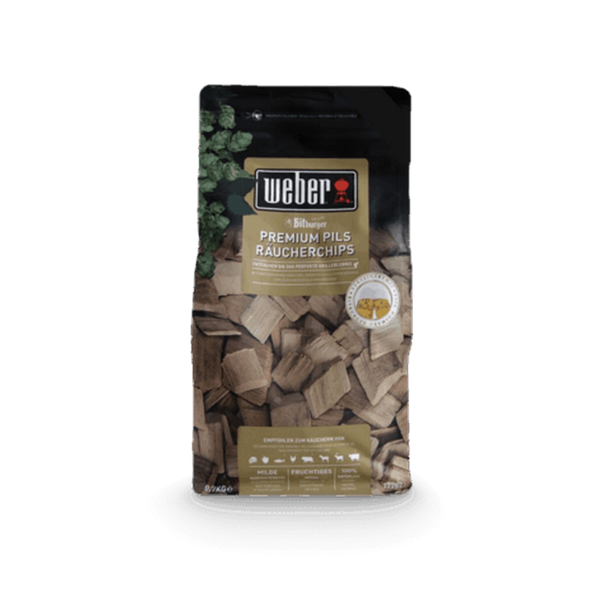 Weber Räucherchips Premium Pils mit Bitburger
