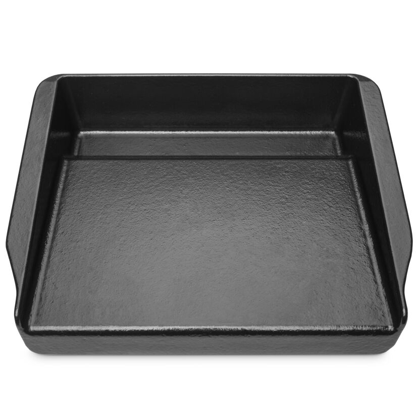 Schwarze Grillplatte