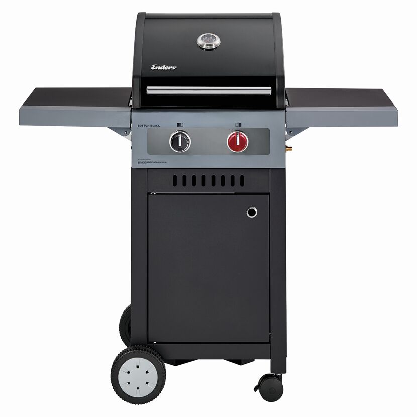 Gasgrill 'Boston Black 2 Turbo' schwarz 118,5 x 115 x 59 cm