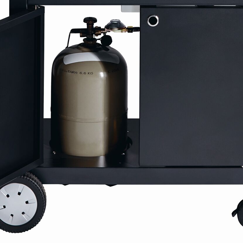 Gasgrill 'Boston Black 2 Turbo' schwarz 118,5 x 115 x 59 cm