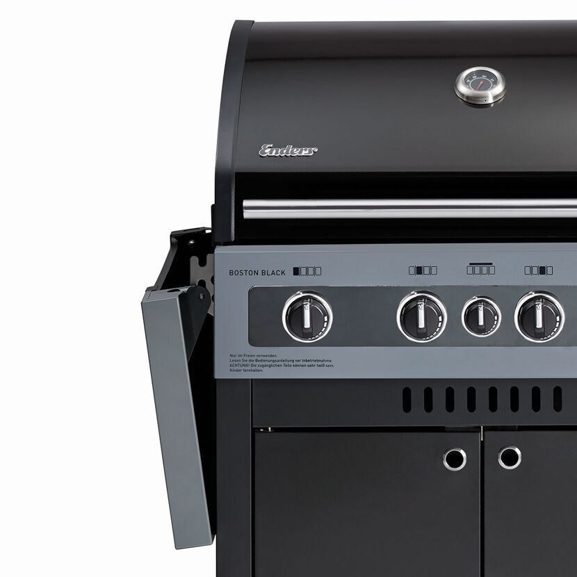 Gasgrill 'Boston Black 2 Turbo' schwarz 118,5 x 115 x 59 cm