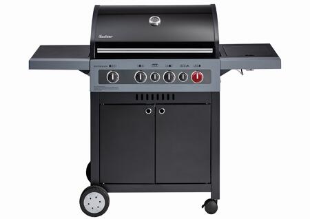 2. Bild von Gasgrill 'Boston Black 4 IK Turbo' schwarz 119 x 115 x 61 cm