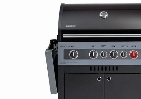 12. Bild von Gasgrill 'Boston Black 4 IK Turbo' schwarz 119 x 115 x 61 cm