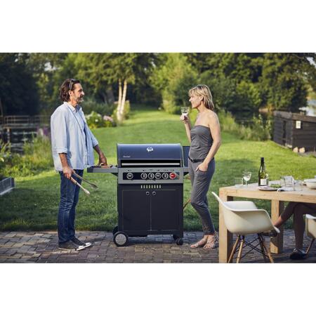 13. Bild von Gasgrill 'Boston Black 4 IK Turbo' schwarz 119 x 115 x 61 cm
