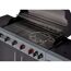 Gasgrill 'Boston Black 6 KR Turbo' schwarz 166,5 x 115 x 60 cm