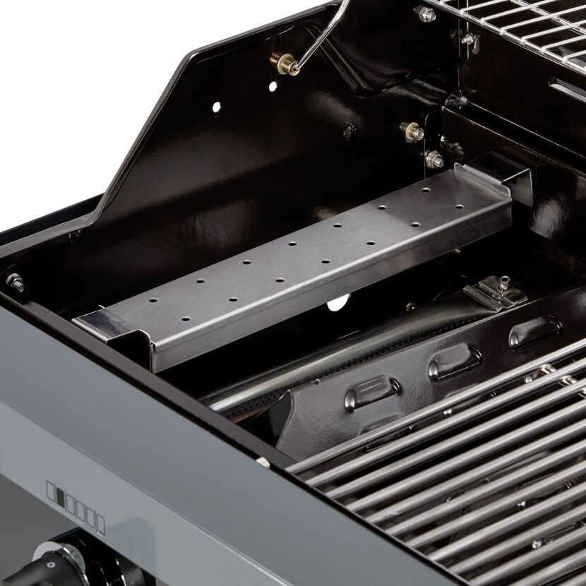 Gasgrill 'Boston Black 6 KR Turbo' schwarz 166,5 x 115 x 60 cm