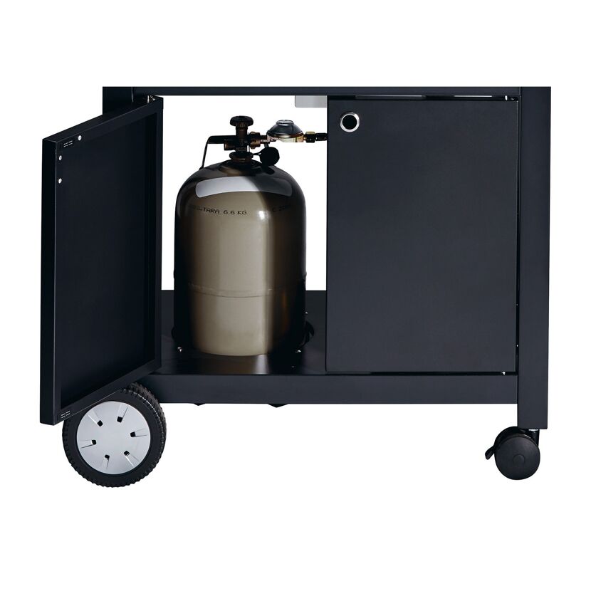 Gasgrill 'Boston Black 6 KR Turbo' schwarz 166,5 x 115 x 60 cm