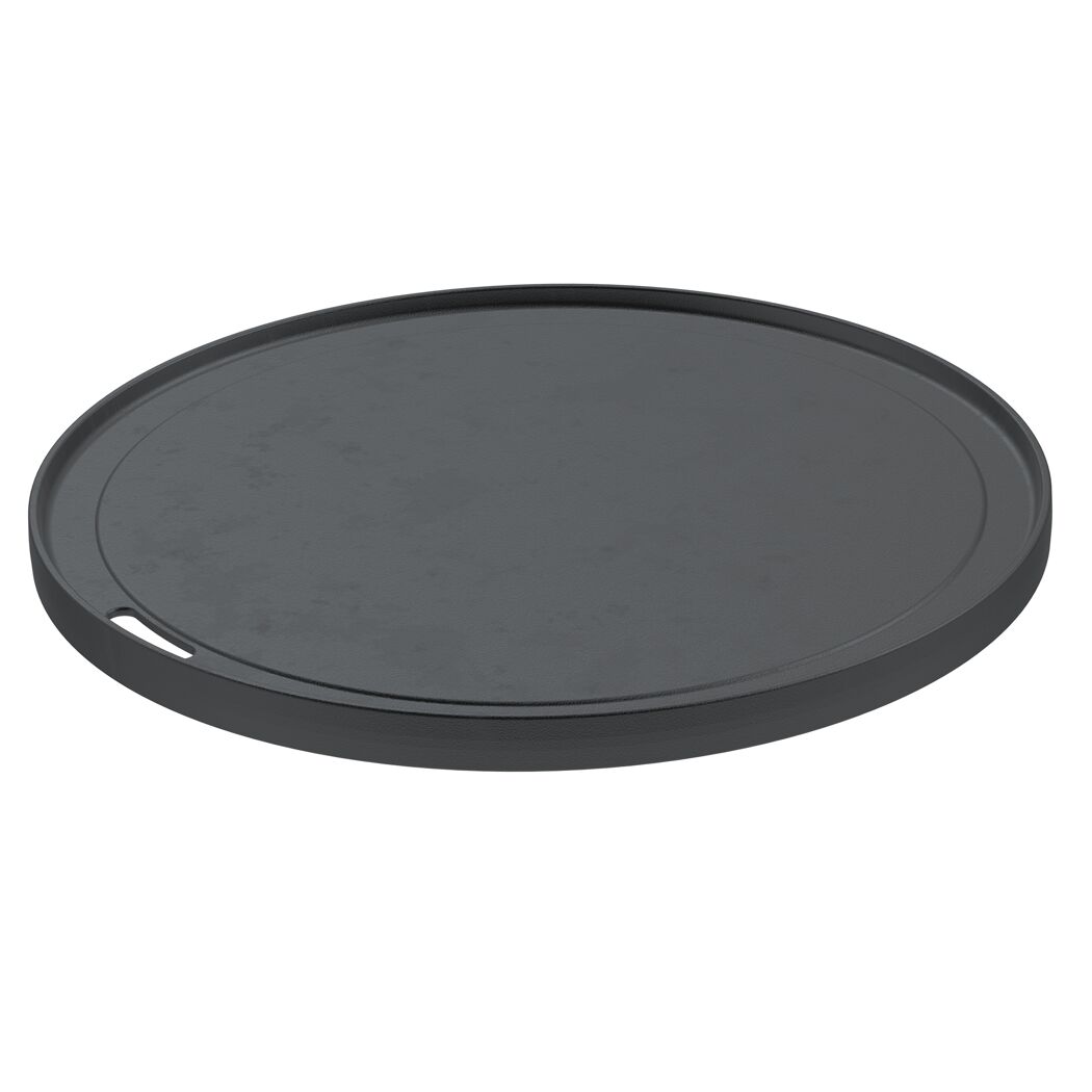 Runde Grillplatte Vario, schwarz