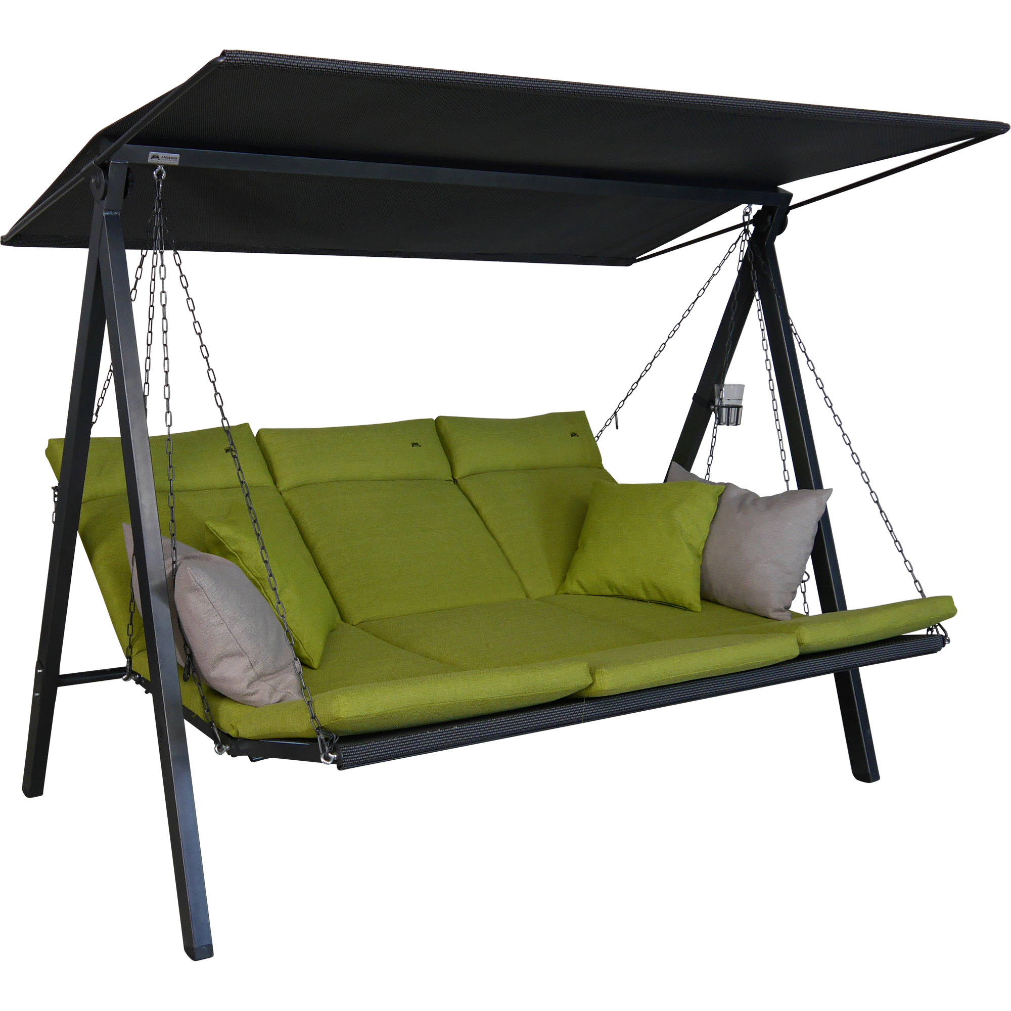 Hollywoodschaukel 'Lounge Smart' 3-Sitzer grün 210 x 160 x 145 cm