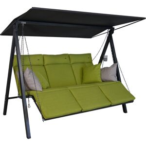 Hollywoodschaukel 'Lounge Smart' 3-Sitzer grün 210 x 160 x 145 cm