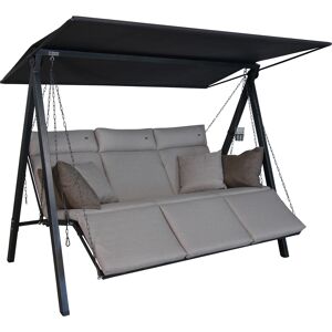 Hollywoodschaukel 'Lounge Smart' 3-Sitzer beige 210 x 160 x 145 cm