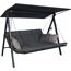 Hollywoodschaukel 'Lounge Smart' 3-Sitzer grau 210 x 160 x 145 cm
