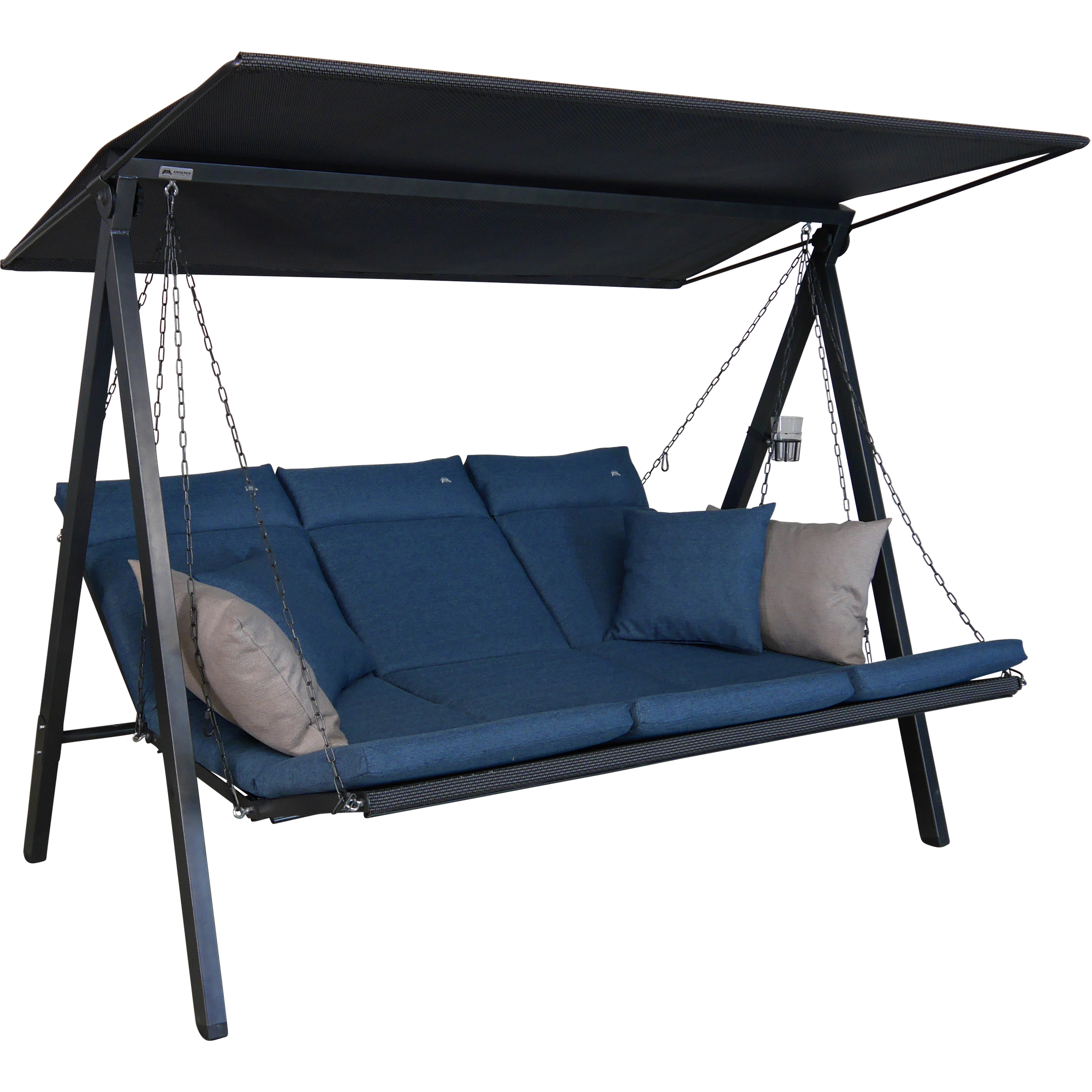 Hollywoodschaukel 'Lounge Smart' 3-Sitzer blau 210 x 160 x 145 cm
