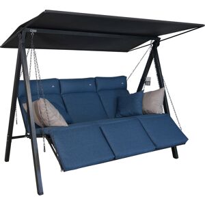 Hollywoodschaukel 'Lounge Smart' 3-Sitzer blau 210 x 160 x 145 cm