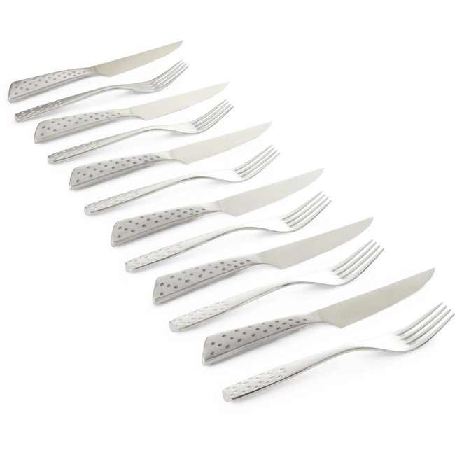 Bild von Steakbesteck-Set 'Deluxe' Edelstahl 12-teilig