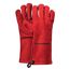 Feuermeister Grillhandschuh aus rotem Leder