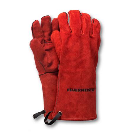 2. Bild von Grillhandschuhe 'From Hell!' Leder rot Größe 8