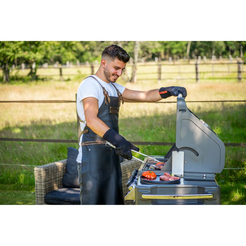 Grillhandschuhe 'From Hell!' schwarz Größe 8