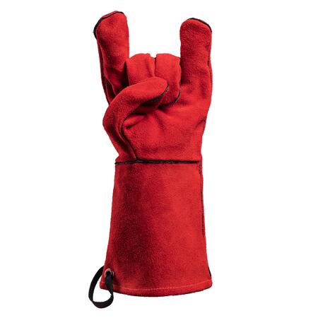 6. Bild von Grillhandschuhe 'From Hell!' Leder rot Größe 10