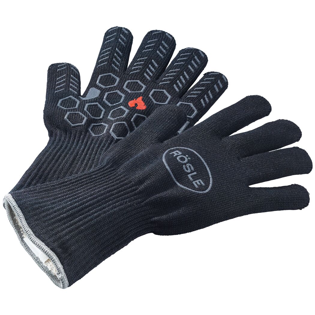 Premium-Grillhandschuhe schwarz, Einheitsgröße