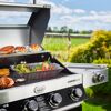 Gasgrill mit verschiedenen Speisen