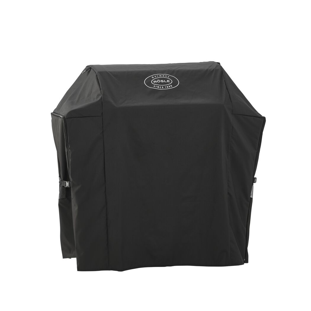 Schwarze Abdeckhaube für Grill