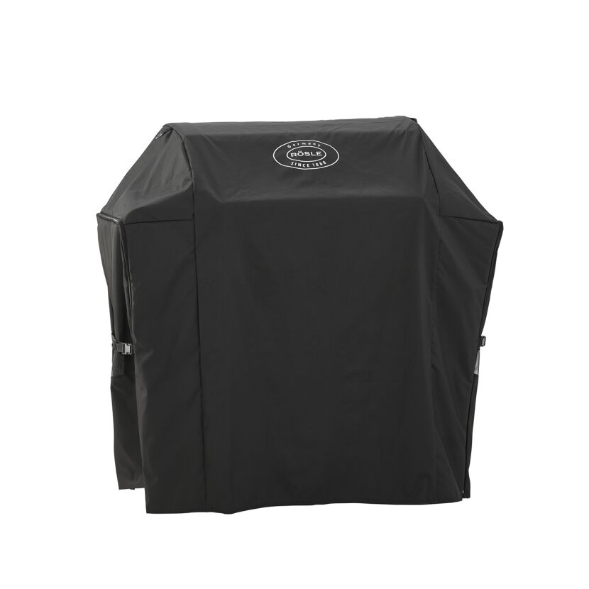 Schwarze Abdeckhaube für Grill