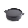 Schwarzer gusseiserner Dutch Oven