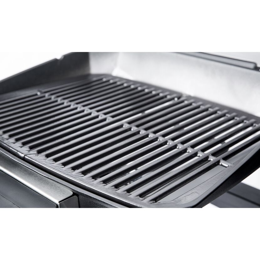 Nahaufnahme des Grillrosts vom Pulse 2000 Rollwagen.
