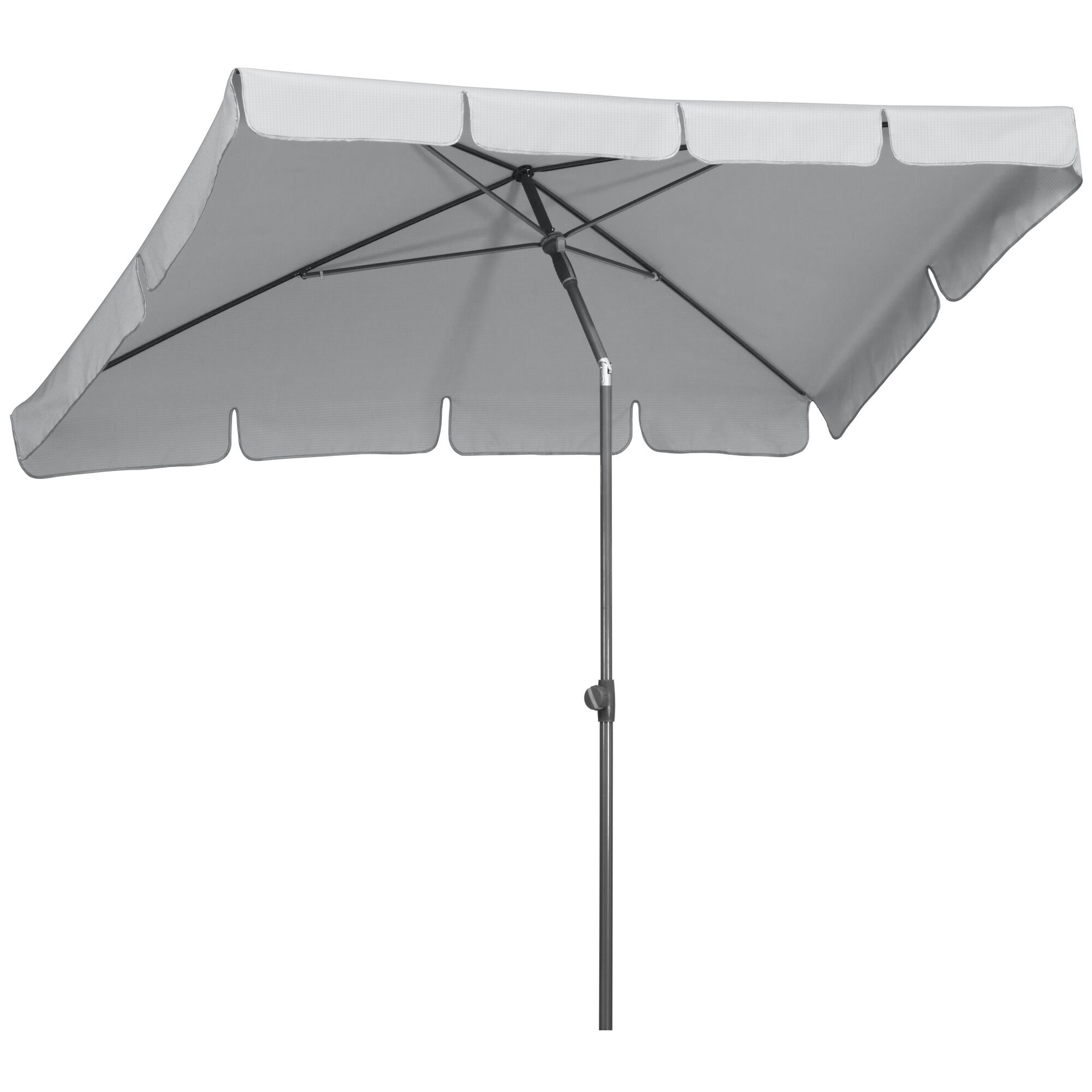 Grauer Ampelschirm Aquila 265 x 150 cm