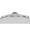 Oberseite Sonnenschirm SEVILLA 270/6 silbergrau