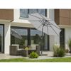 Sonnenschirm HARLEM 270/8 Silbergrau