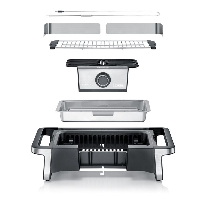 Einzelteile des Severin Senoa Boost Elektrogrills