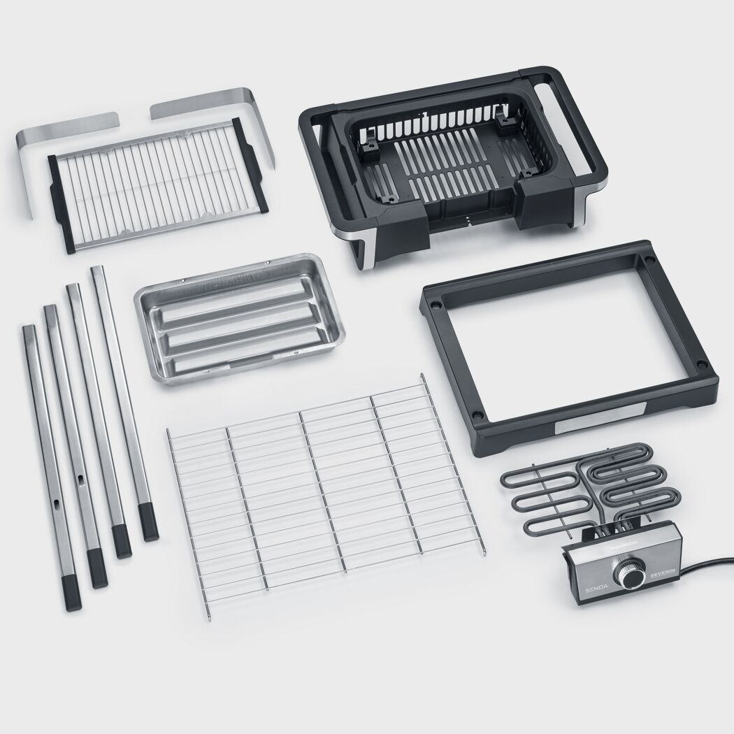 Einzelteile des SEVERIN Senoa Barbecue-Grills